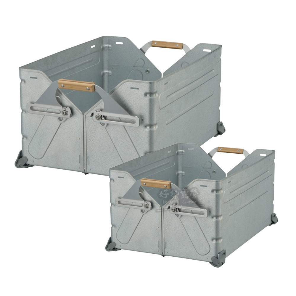 Snow Peak 收納置物箱大UG-055G 小UG-025G不鏽鋼敞口箱變形層架收納箱