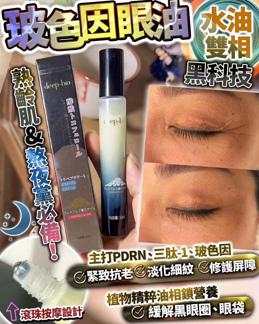 玻色因淡紋眼油  10ml Z639（2-3星期寄出）