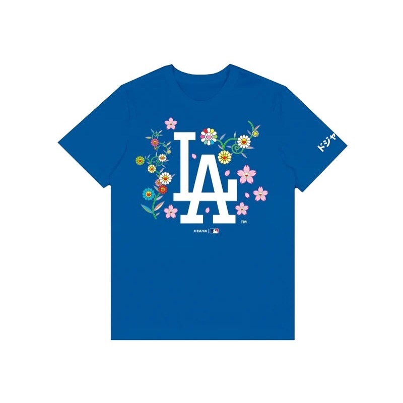 特瑞肥= Dodgers 村上隆X 洛杉磯道奇LA 藍聯名款Fanatics Tee 棉質短袖