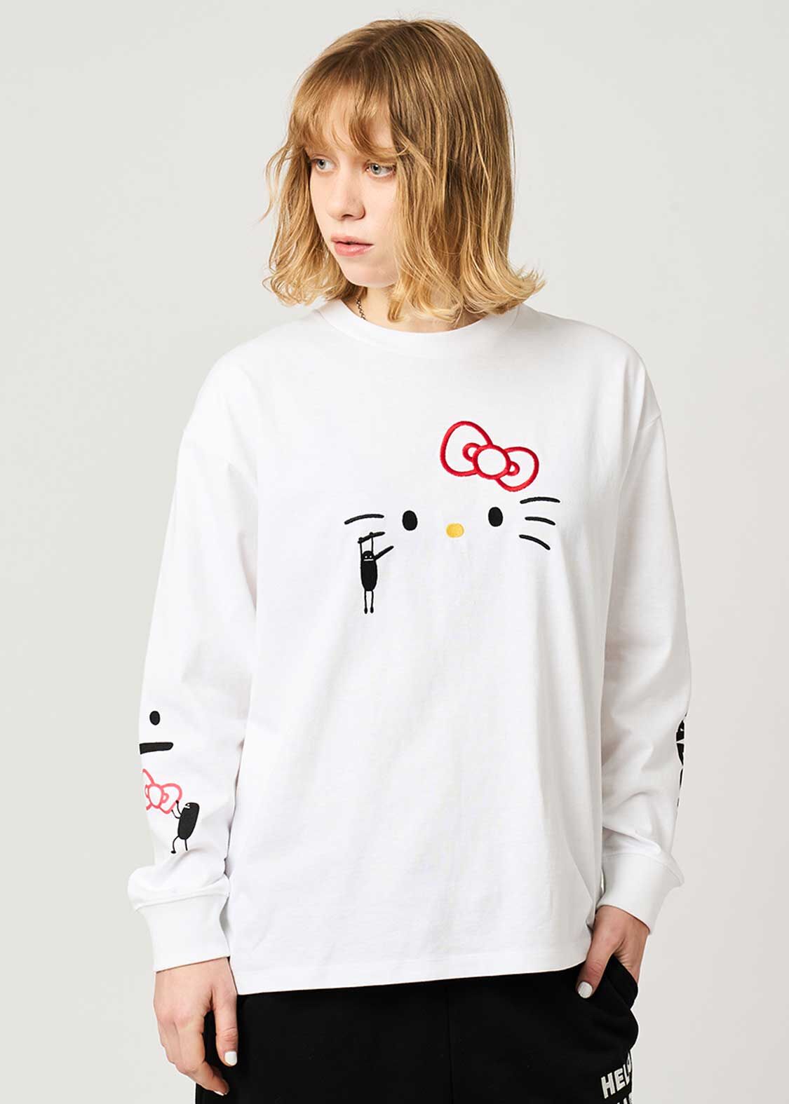 日本預訂 graniph GH X HELLO KITTY HELLO SHADOW The Girl of My Dreams | Oversized Long Sleeve Tee 再預訂3月尾到貨