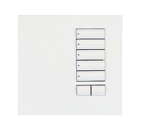 路創 HWIS-5BRL-F-AW / HWIS-5BRL-F-MC 5 個按鈕面板