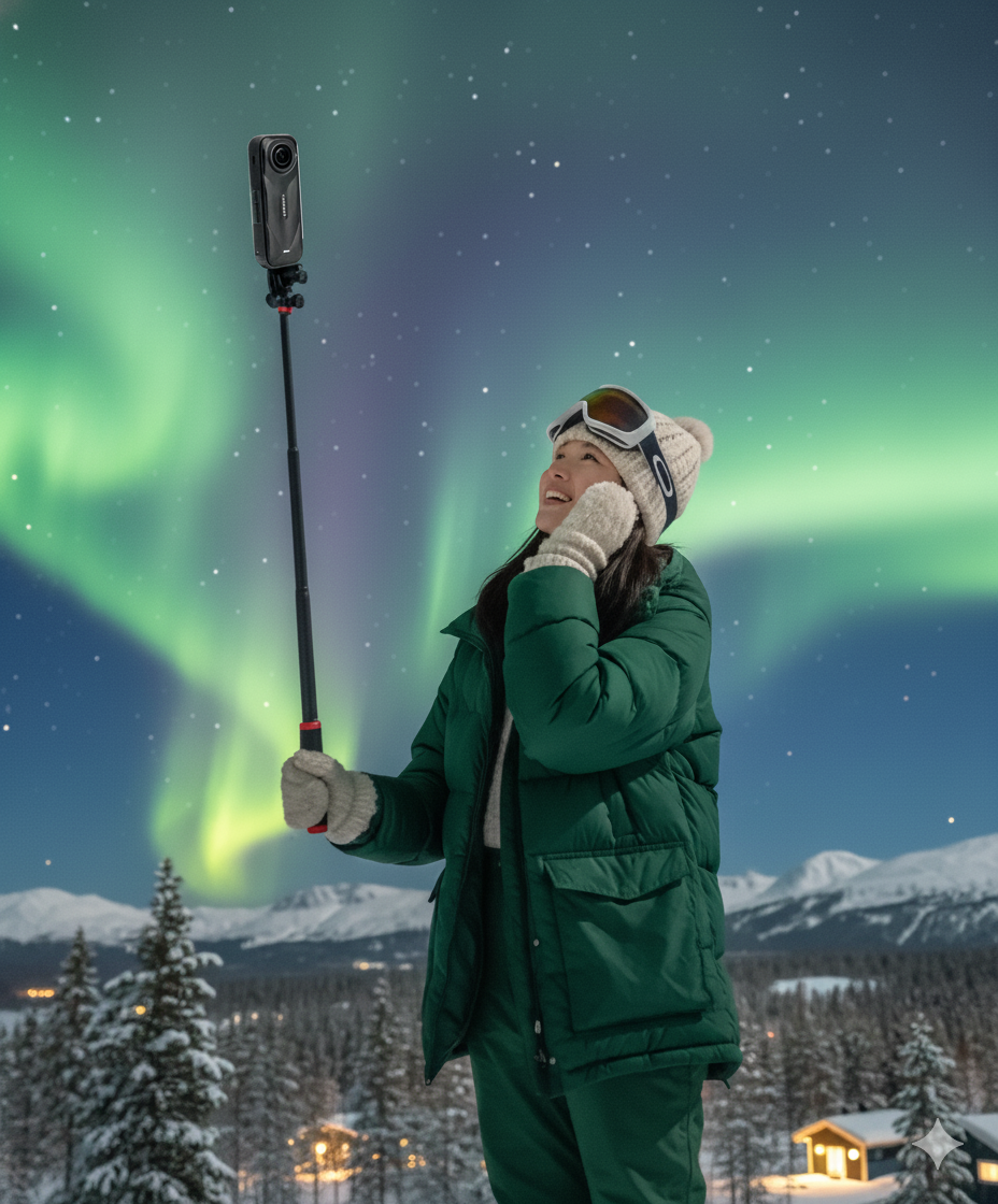 Insta360 X5 極光套裝出租｜8K 全景相機・高感光夜拍｜單次租借（需預約排單）