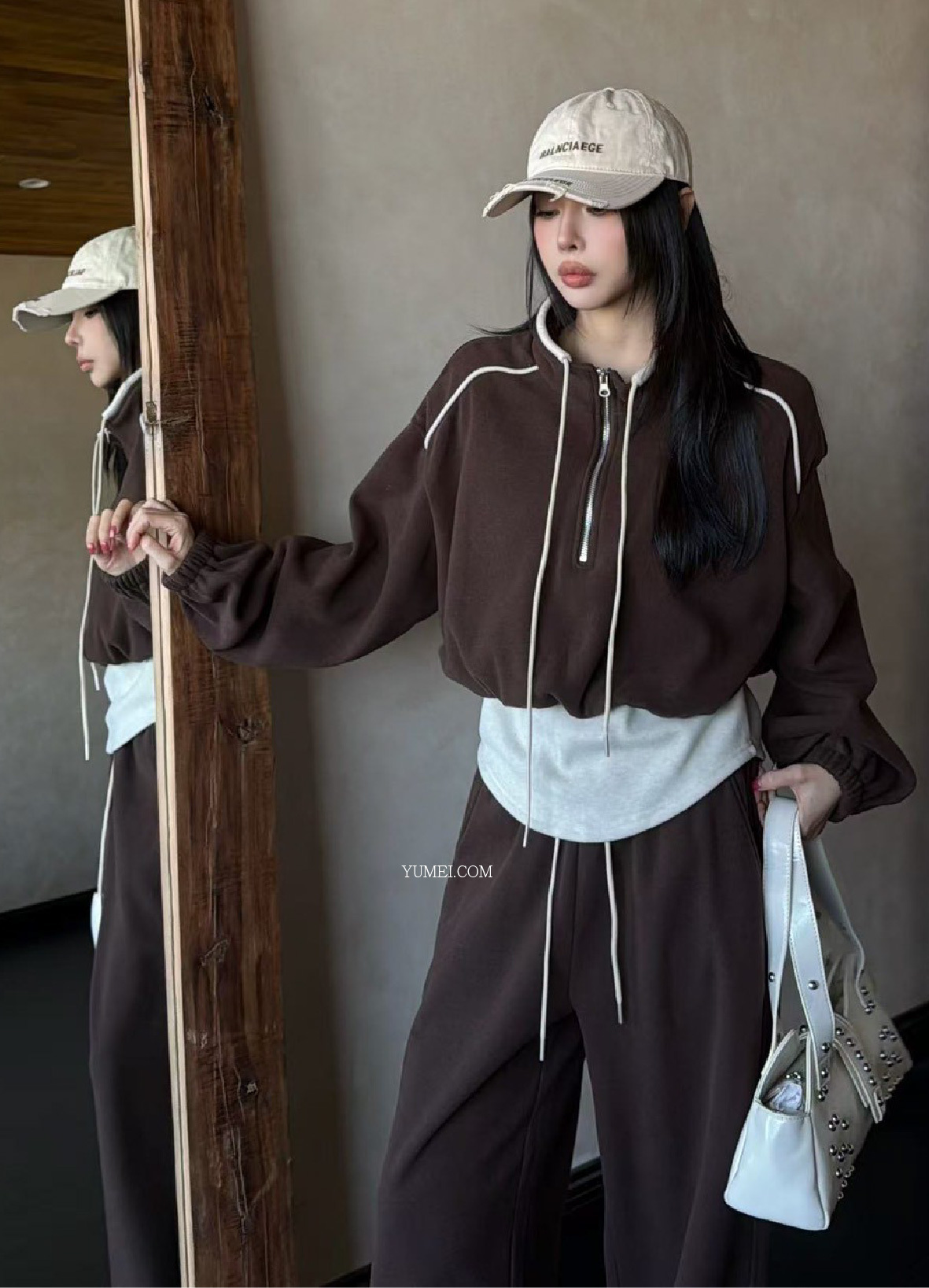 內刷絨套裝(咖/灰)