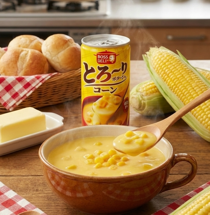 日本 三得利 BOSS玉米濃湯 185g