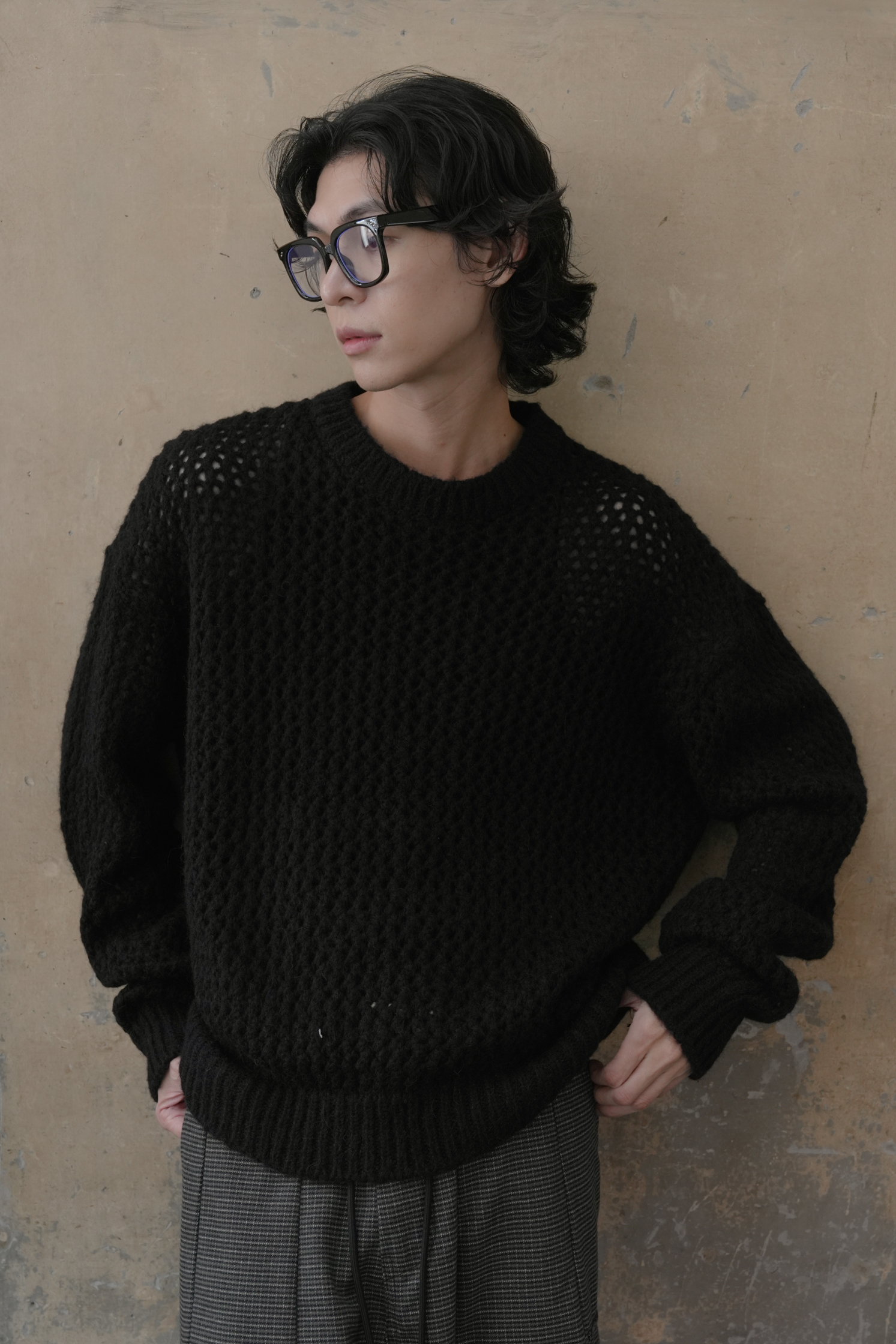 【Unisex】Alpha Opening Knit #毛衣