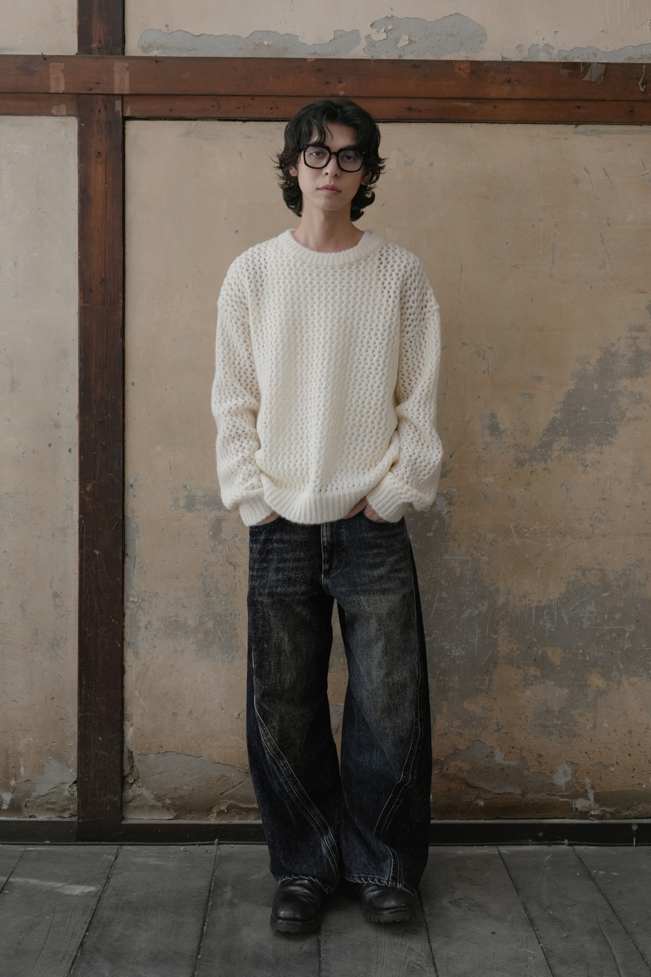 【Unisex】Alpha Opening Knit #毛衣