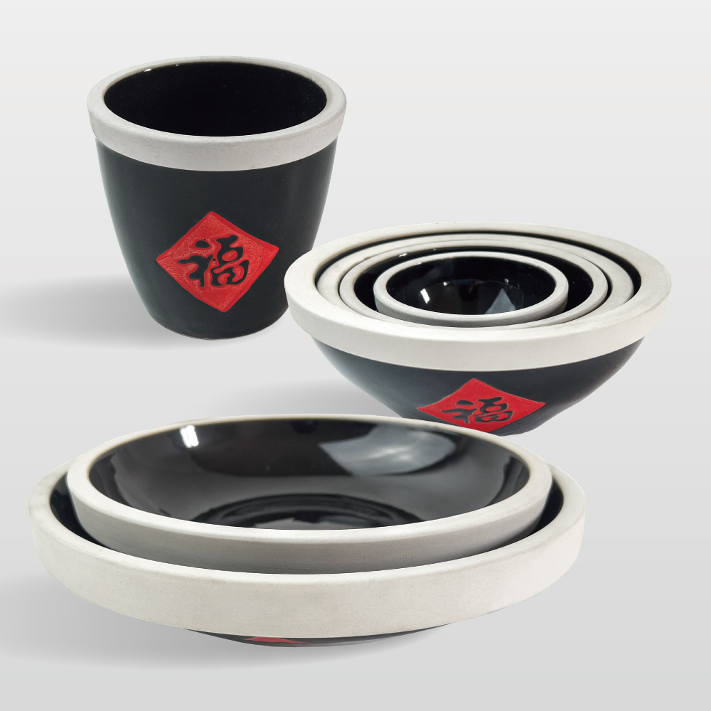 福字 碗盤盅系列 【陶杯杯瓷器】