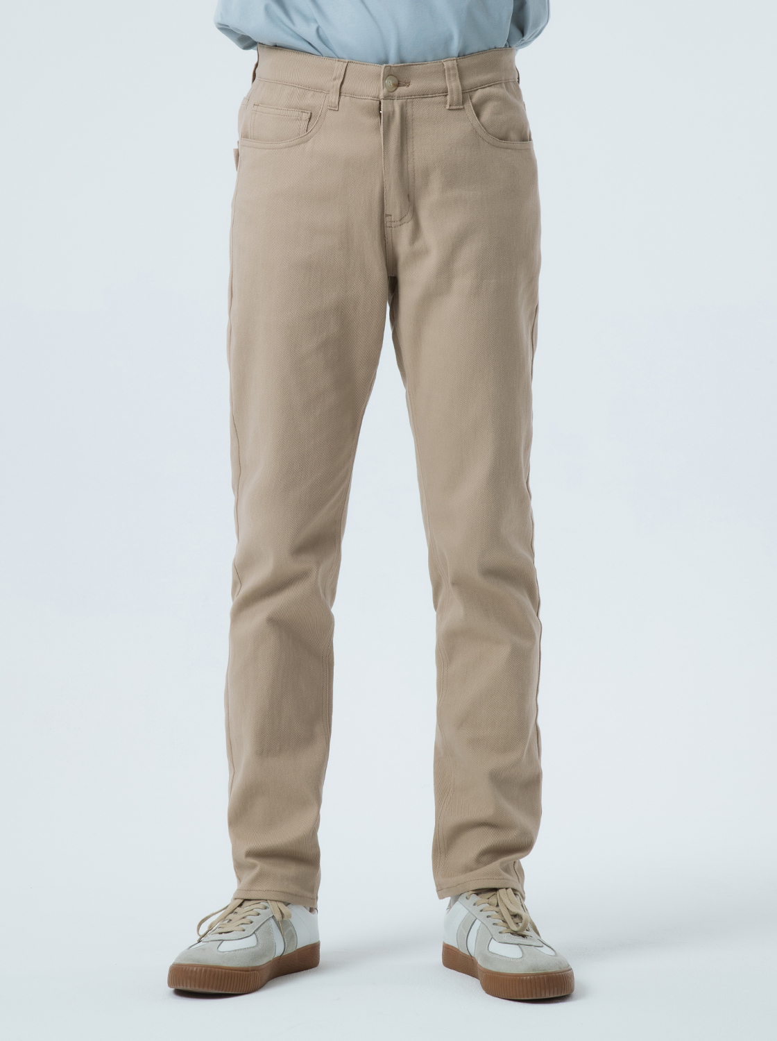 【期間限定】素面高彈力窄管褲【有加大尺碼】