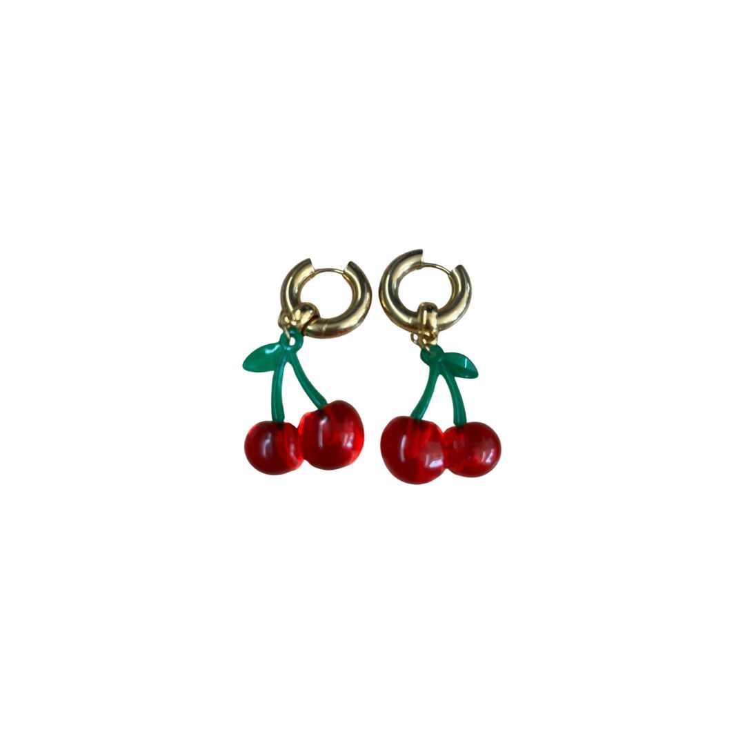 1MY1122-109 MAYOL 希臘全人手製飾品 Cherry Earring (A-K11-E)