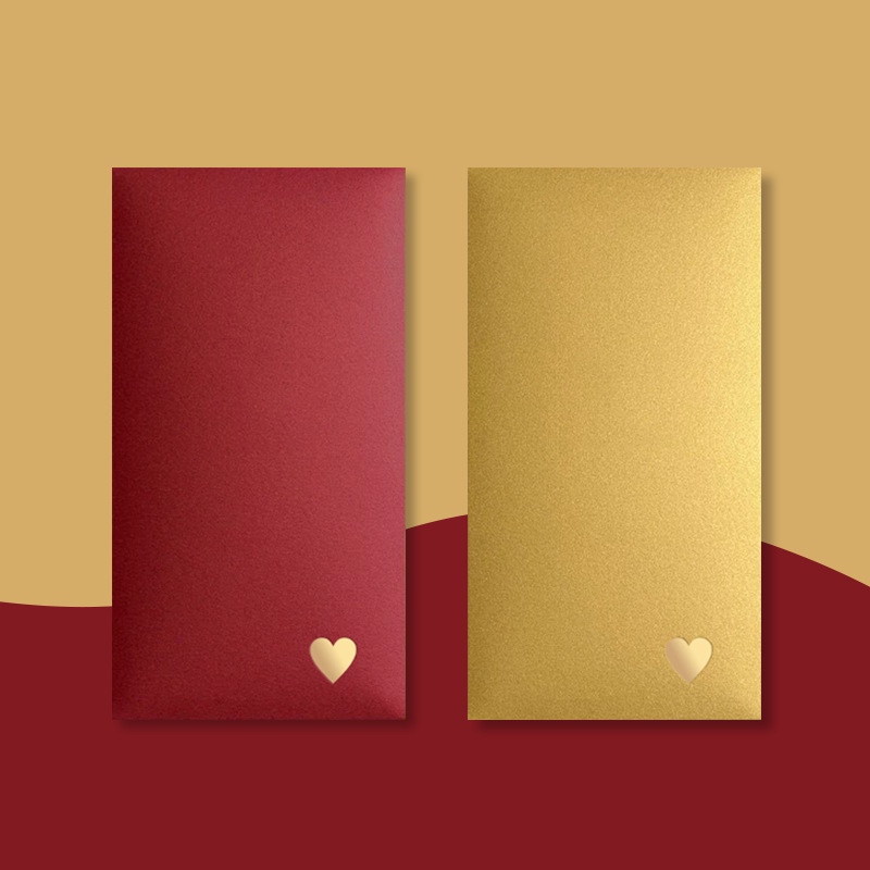 質感霧面燙金紅包袋 一包10入