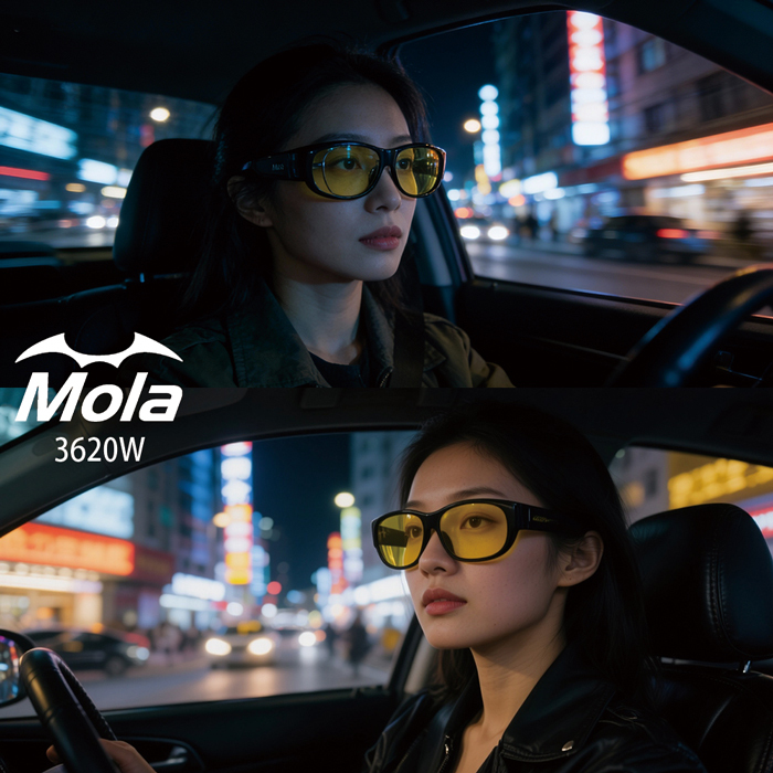 mola摩拉夜視眼鏡3620Wnv配戴圖