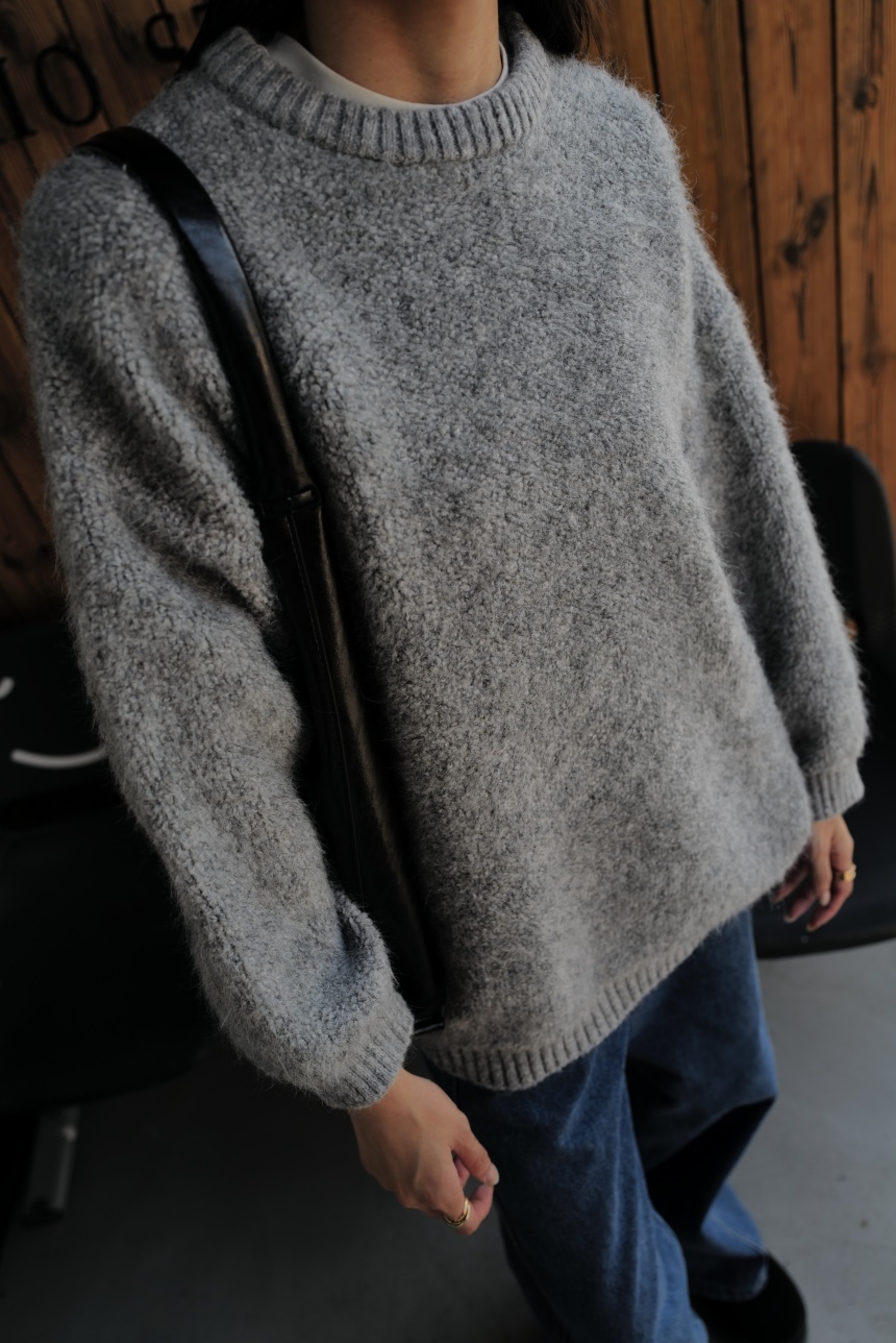 QQ毛圓領針織百搭毛衣*4色