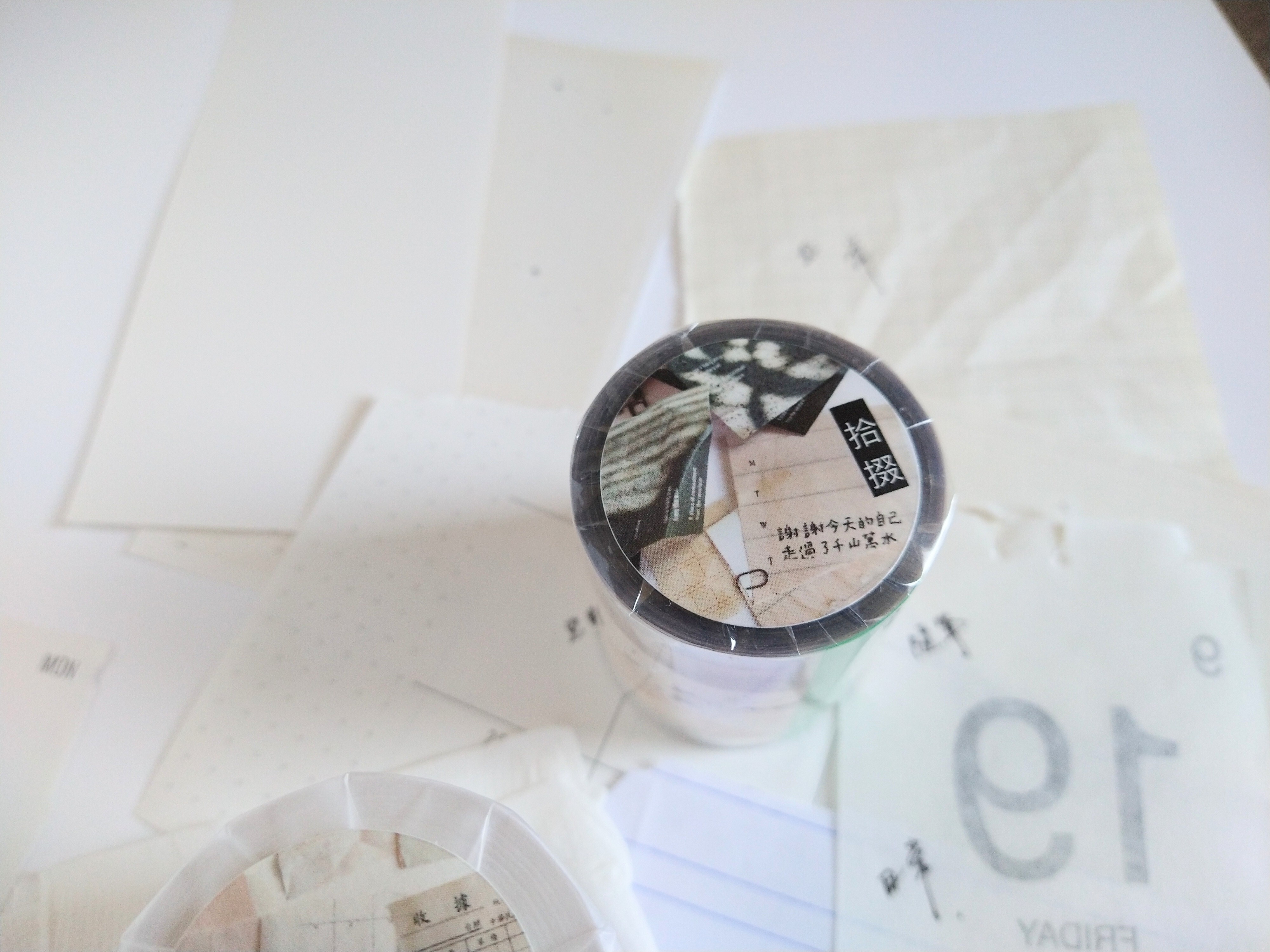 無色綻放 x 什物．拾掇 5cm亮面PET膠帶 <整捲/分裝>