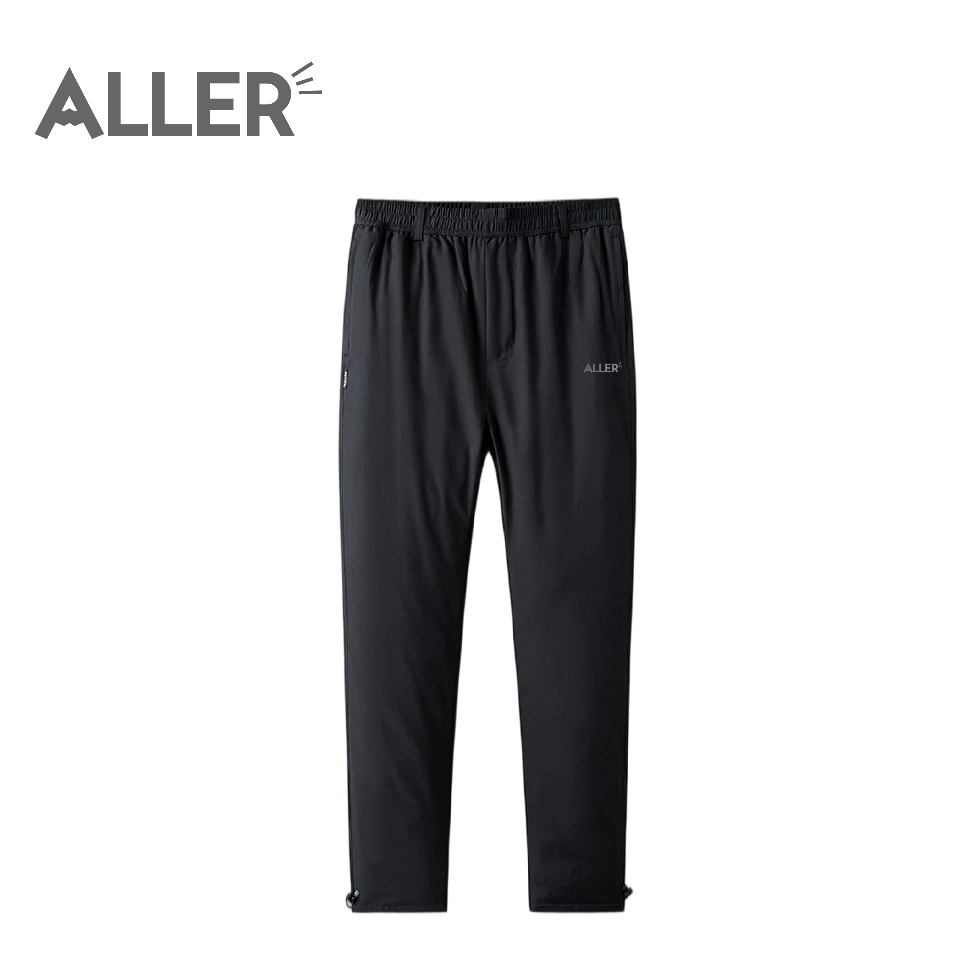ALLER 鬆緊羽絨長褲 (黑色) 男女款 休閒/戶外/日常/保暖/羽絨 23AL2A13、23AL2A14