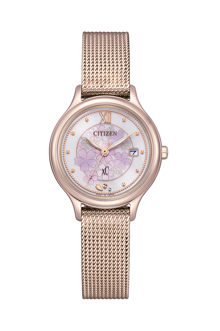 行貨 CITIZEN 星辰 Starry Night XC Cherry Blossom Pink Gold Eco-Drive Women's Watch -粉紅面 EW2638-56A, EW2638-56Z 櫻花粉紅金色 光動能錶 女士手錶 日本製造