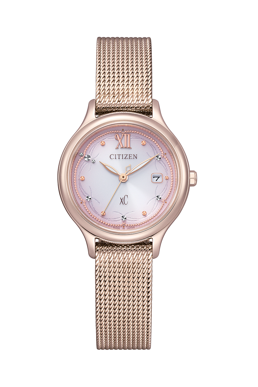 行貨 CITIZEN 星辰 Starry Night XC Cherry Blossom Pink Gold Eco-Drive Women's Watch -粉紅面 EW2638-56A, EW2638-56Z 櫻花粉紅金色 光動能錶 女士手錶 日本製造