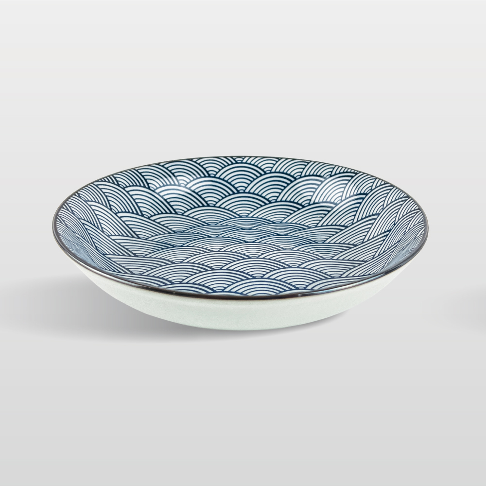 機印7吋飯盤 7吋梅花盤