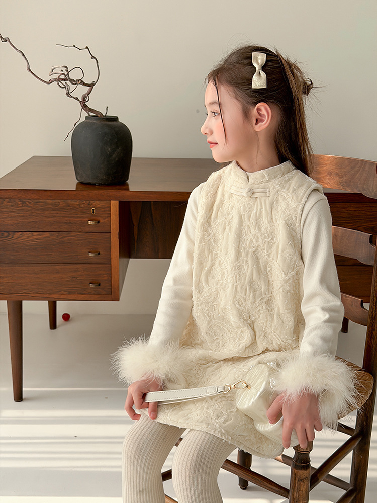 新中式旗袍背心裙(90-170)