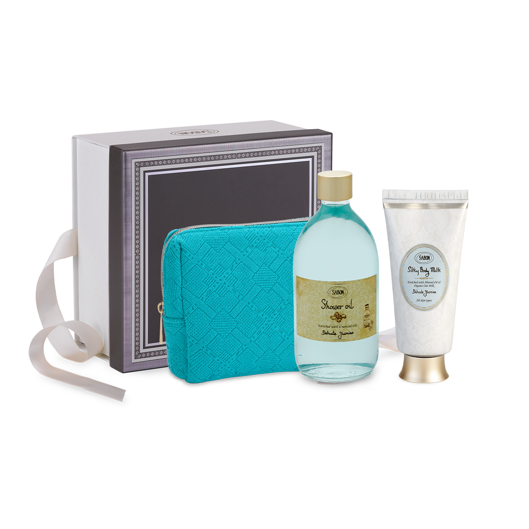 情人節二部曲贈禮組 (沐浴油x絲綢身體乳液)