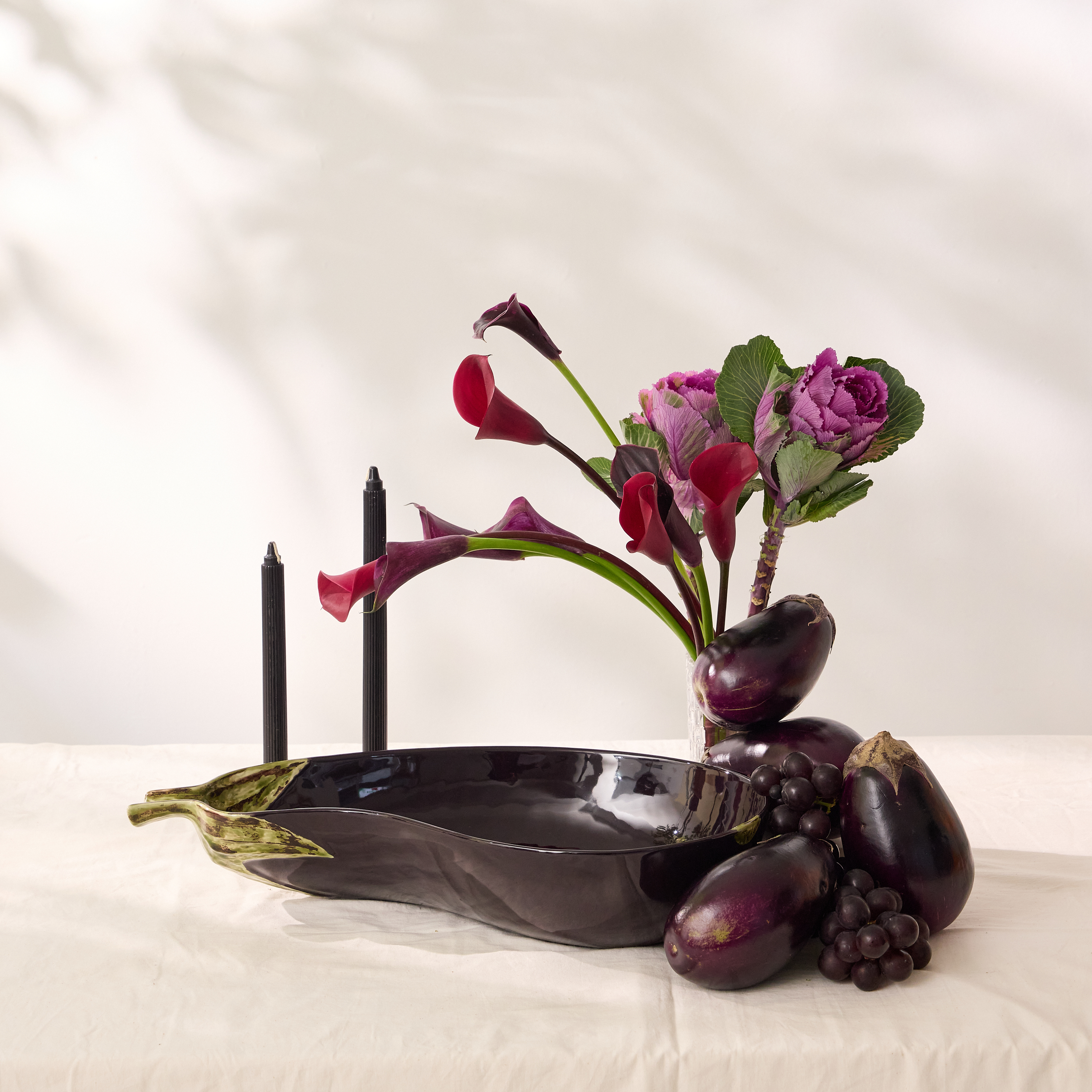 BORDALLO PINHEIRO｜Aubergine collection - eggplant  47 cm