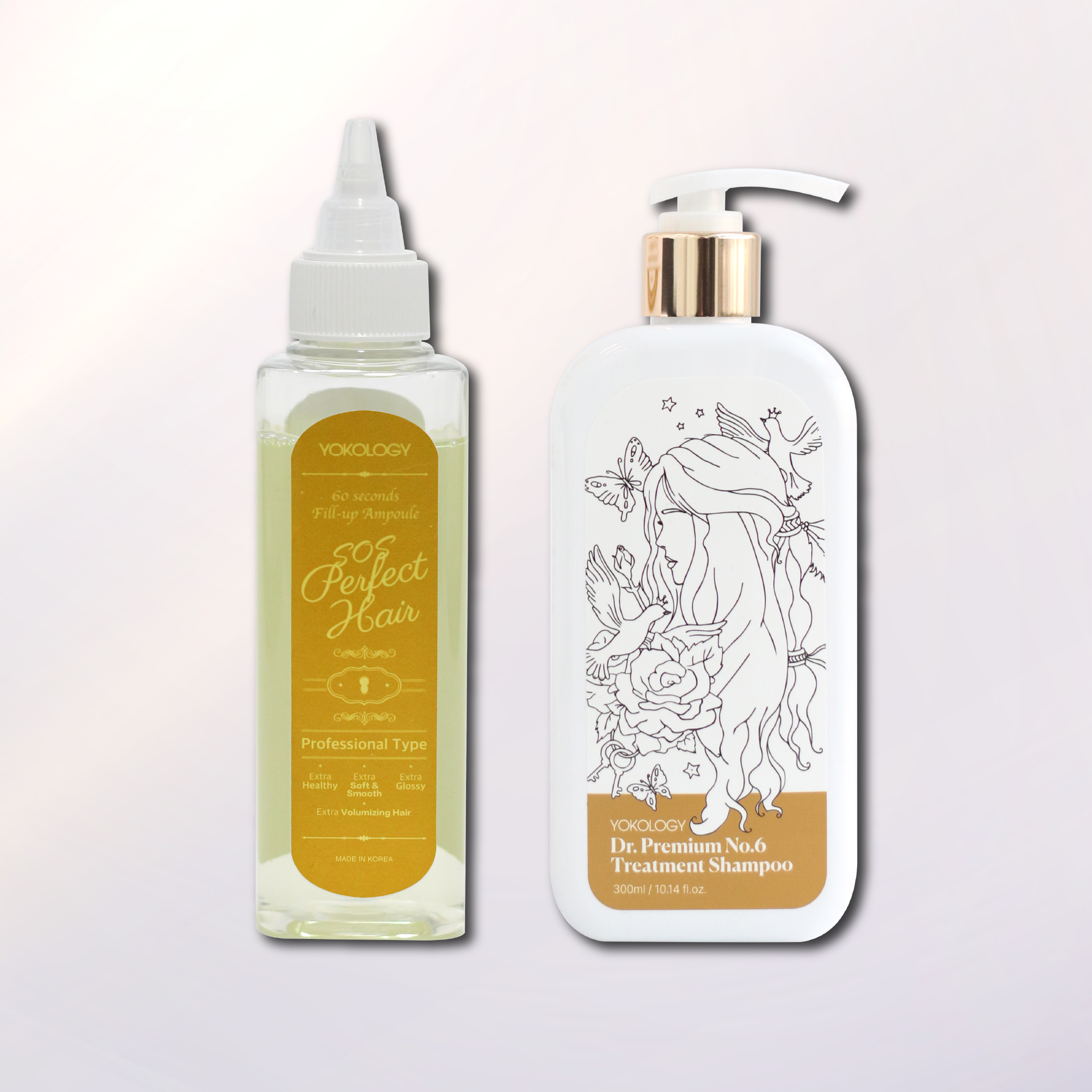 【1＋1套裝】YOKOLOGY x 韓國No.1 cGMP髮品大廠 SOS Perfect Hair髮仙水 （150ml）＋「髮仙洗」專業保養級•防脫育髮洗髮液（300ml） / 各1支 (原價$836)