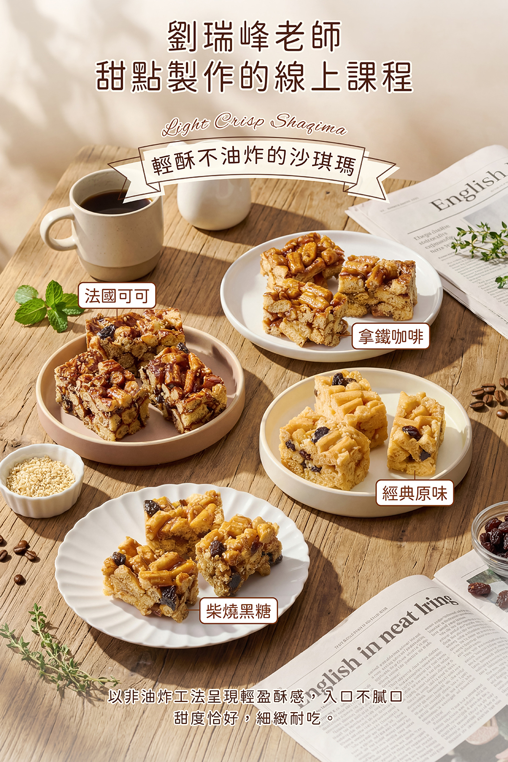 輕酥不油炸的沙琪瑪-劉瑞峰老師