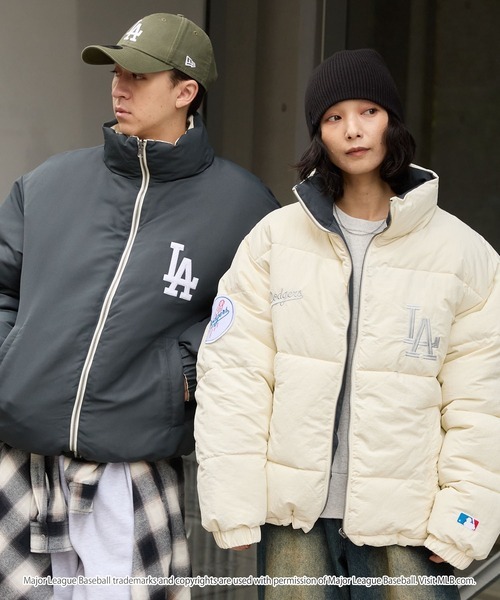 🇯🇵 MLB X MONO-MART 美國職棒大聯盟 雙面穿 2WAY 兩穿 立領外套 鋪棉 刺繡補丁 保暖 禦寒 / 預購