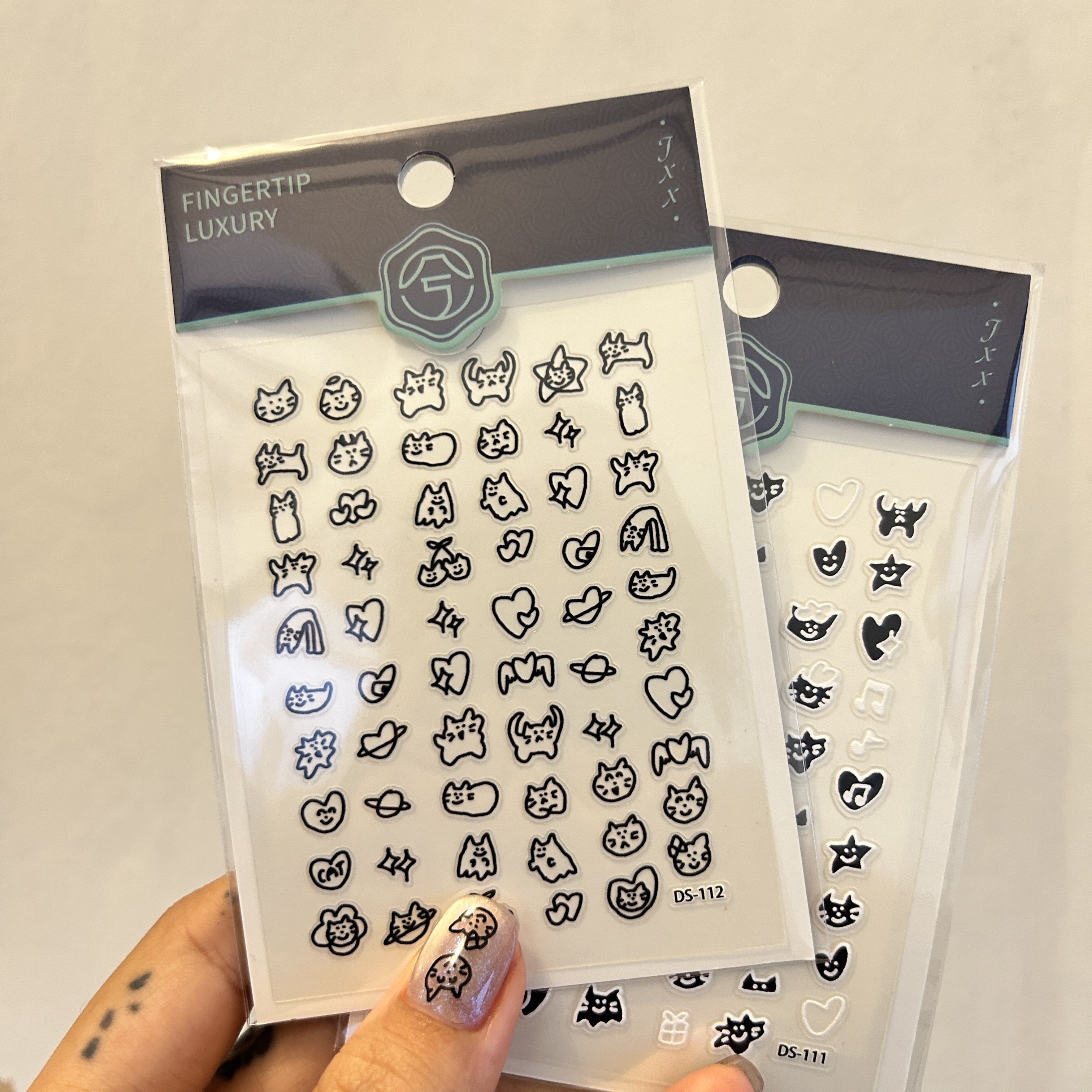 【咪室 MEOWMI TATTOO】小貓萬用貼紙（一組兩款各一張）