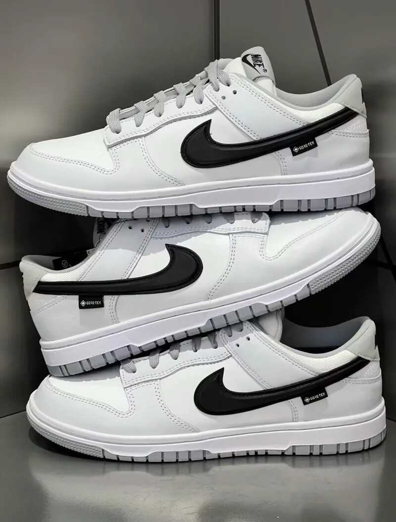 iSNEAKERS｜Nike Dunk Low Gore-Tex "White Black" 灰黑 防水 HQ2053-100