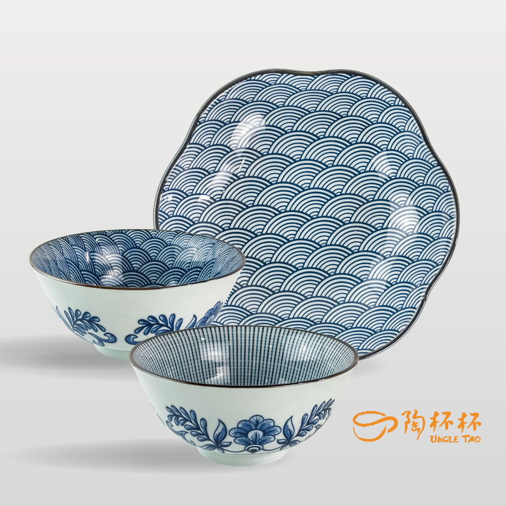 6吋麵碗 機印7吋梅花盤