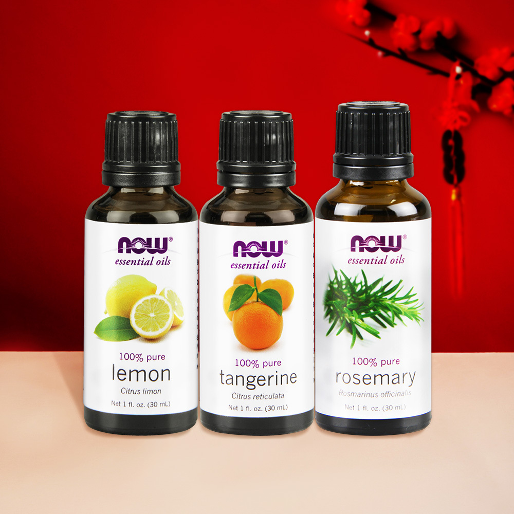 升官發財組合-【NOW】柑橘精油+檸檬精油+迷迭香精油(30ml/瓶)/純精油/限量60組