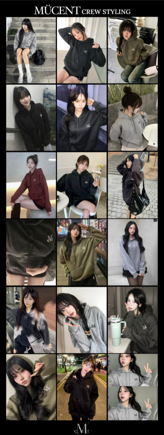 【直播】MUCENT LL010711 SIGNATURE BASIC LOGO 有帽衛衣