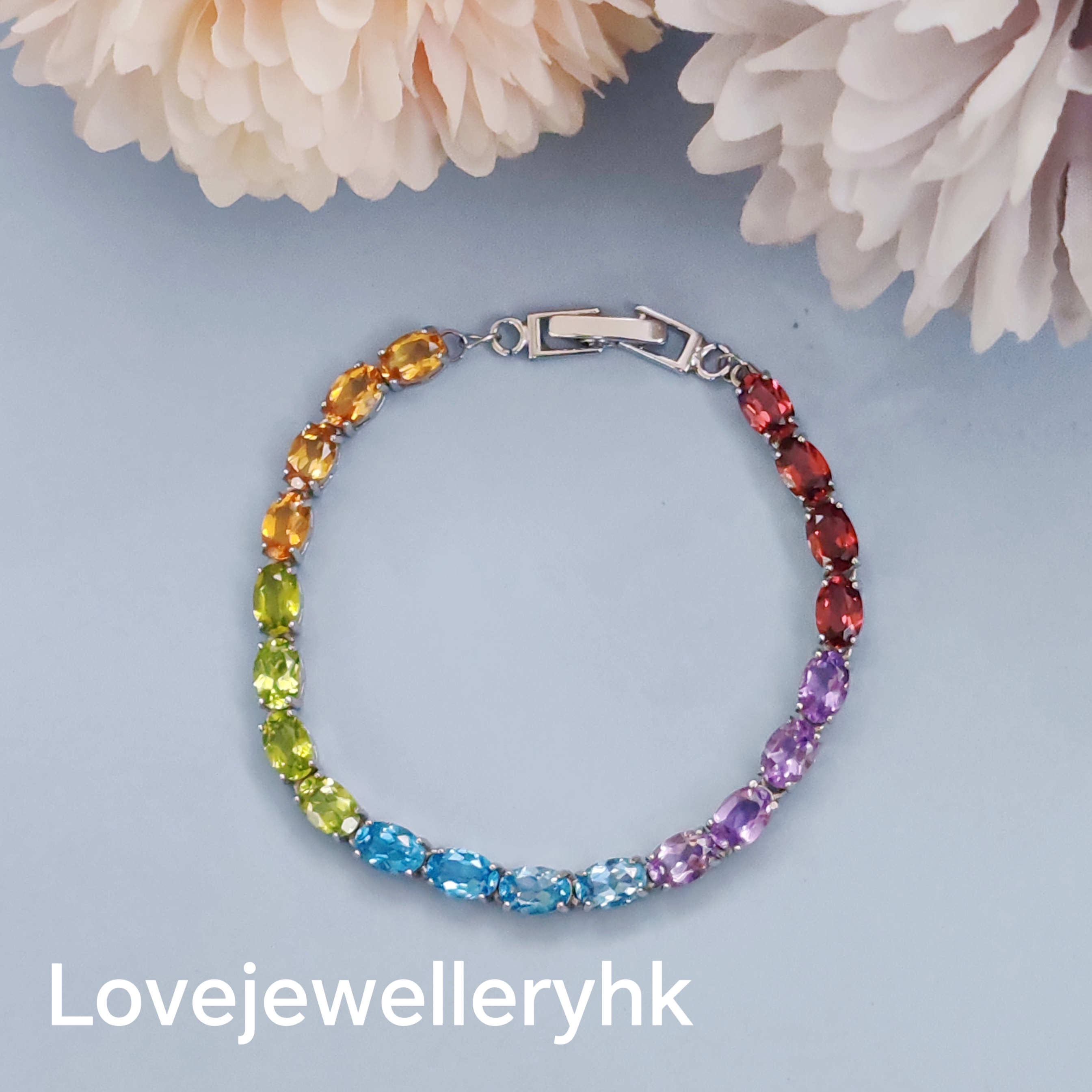 天然水晶多寶手鍊        GB022