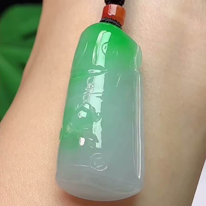 翡翠飄綠竹節,天然翡翠A玉, 緬甸玉, Jade, Jadeite