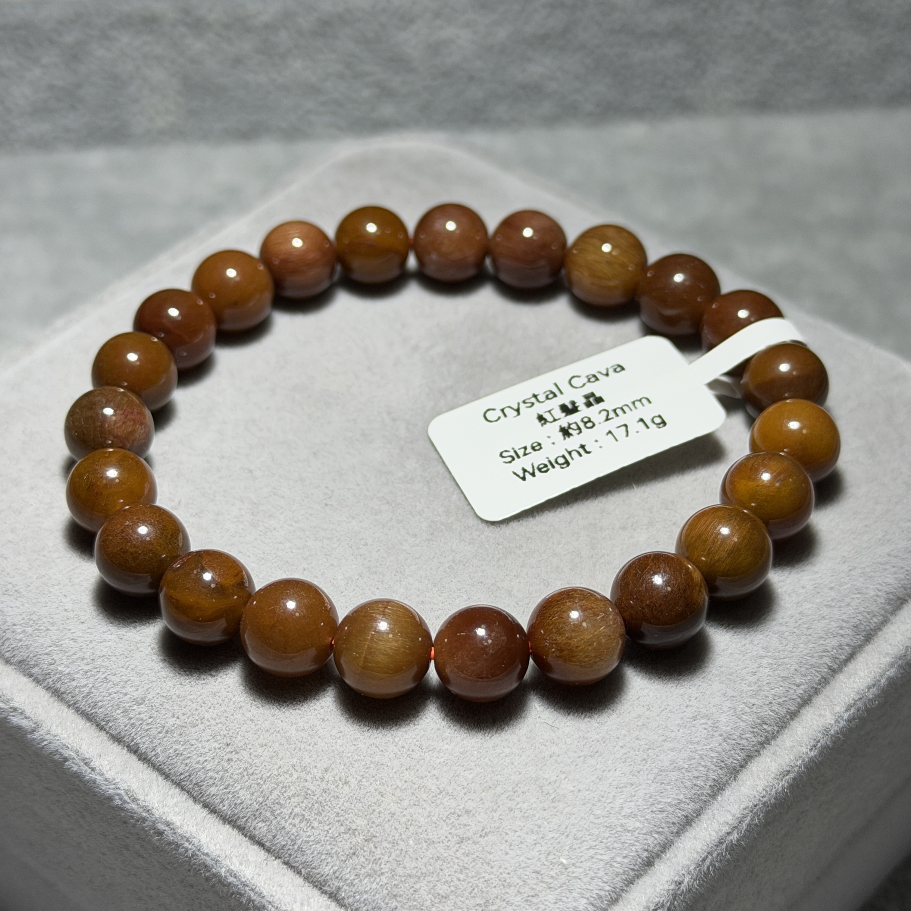 紅髮晶 約8.2mm RE1518