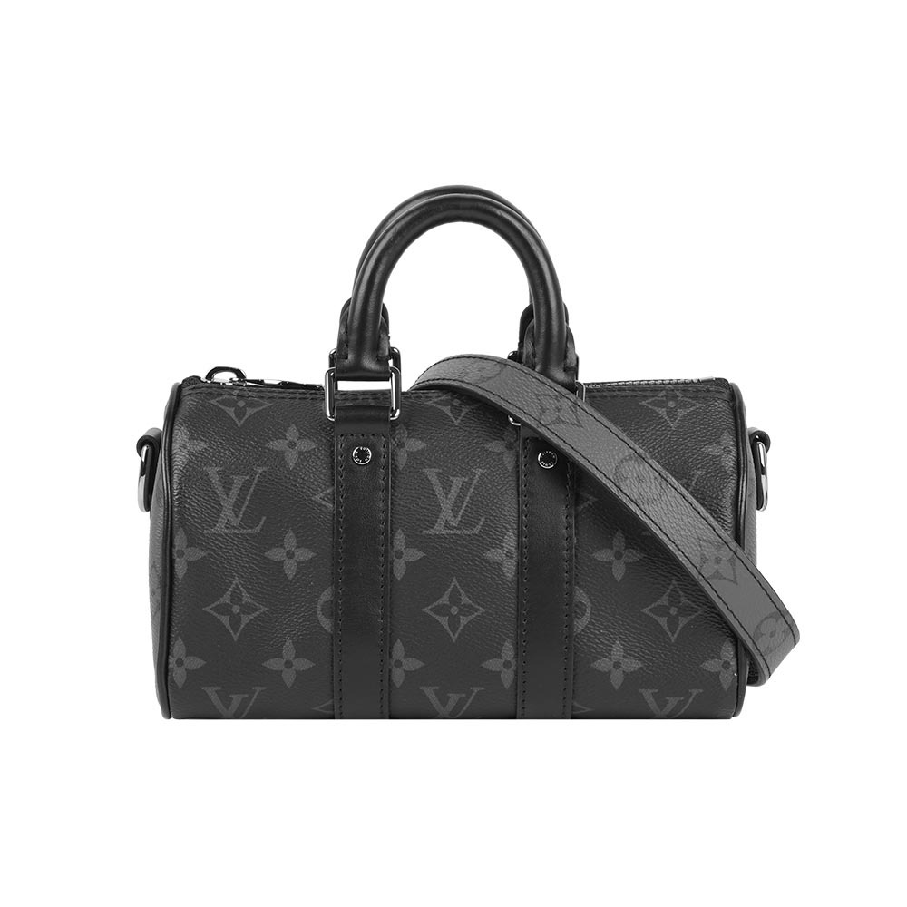 【Louis Vuitton】City Keepall XS 迷你波士頓包(黑灰色)