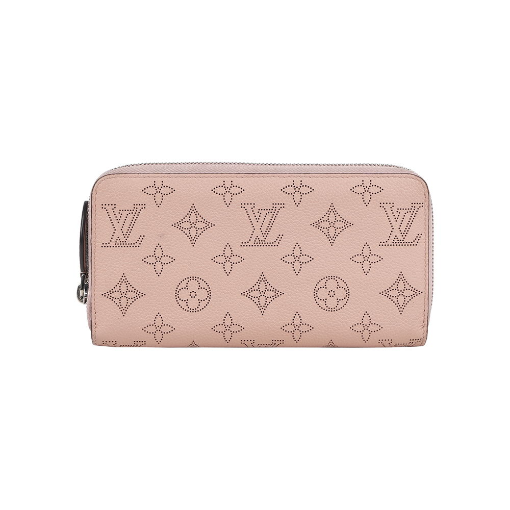 【Louis Vuitton】Zippy 雕花洞洞牛皮ㄇ形拉鍊長夾(玫瑰茉莉粉)