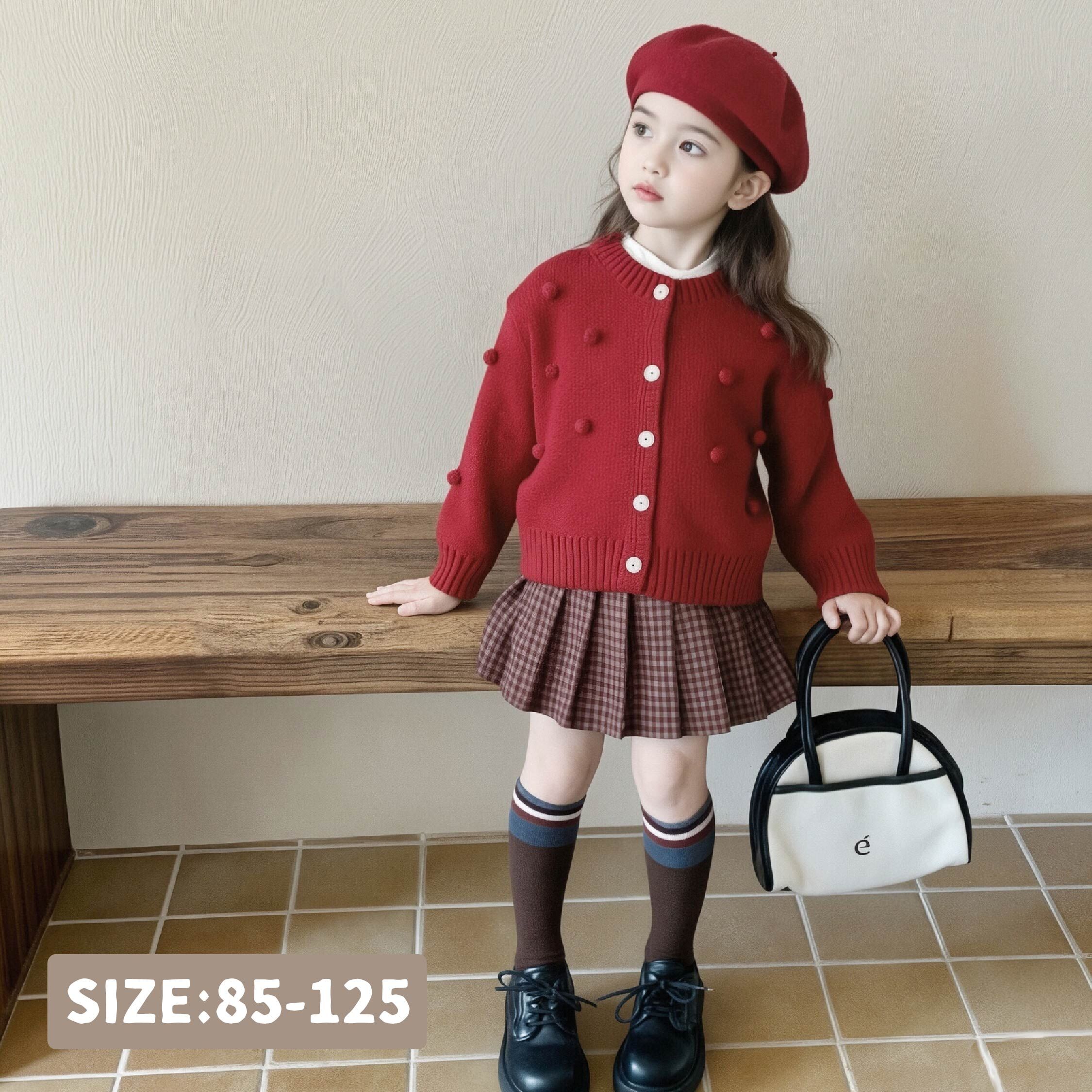 【H56032】針織立體球球三件式套裝＊二色