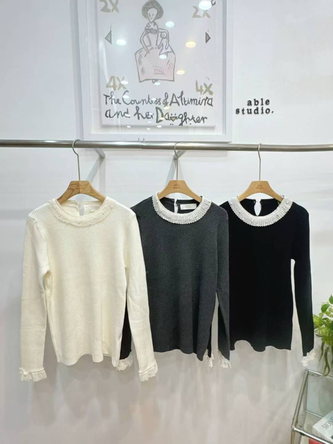 AS5408 宮廷翻領長袖上衣