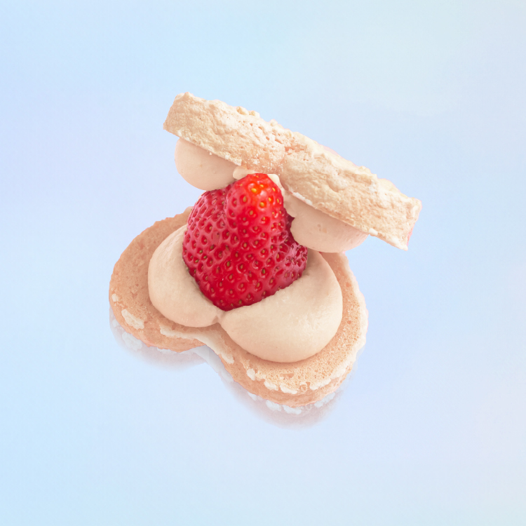 季節限定│草莓愛心達克瓦茲 大湖新鮮草莓│當天產地直送