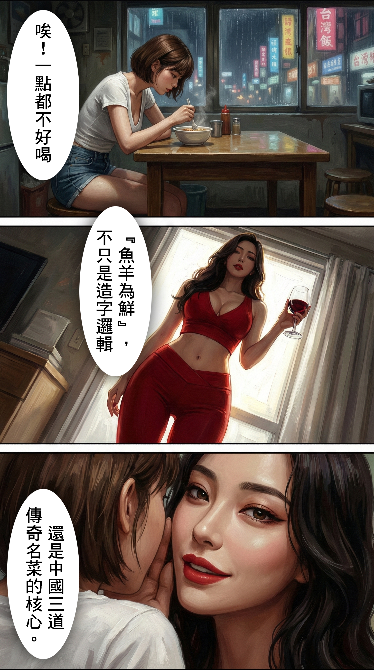 至於第三個名菜「潘魚」，雖然我沒找到像現代食譜那樣精確到幾克幾克的標準做法，但它的故事卻特別迷人。為什麼叫「潘魚」？傳說有三種說法，有人說是清朝工部尚書潘祖蔭創的，有人說是四川知府潘炳年，還有人說是民國書法家潘齡皋酒後突發奇想搞出來的。不管這三位潘先生誰才是原創，這道菜後來在京城名店「廣和居」紅極一時。它的做法是把鮮活的青魚處理後，過水汆燙，再放入熬好的羊肉湯裡同煮。這道菜以前有個很「假掰」但又很講究的規矩：食客只喝湯不吃魚。據說那時候的標準老饕，如果你忍不住對魚動了筷子，那就不算懂吃。當然啦，對我們現代人來說，這只是個傳說，現在很多餐廳為了成本考量，甚至把羊湯改成了雞湯，那種「見魚不動筷」的規矩也早就隨風而去了。