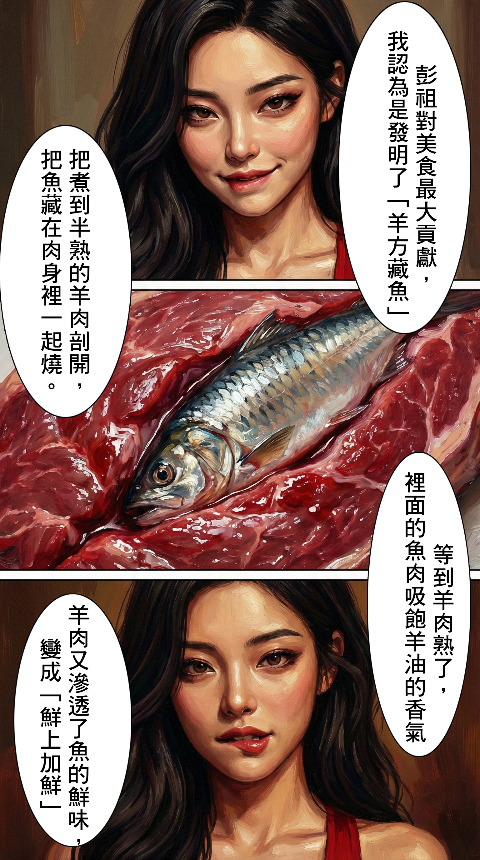 博士說出「你知道鮮字怎麼來的嗎？」