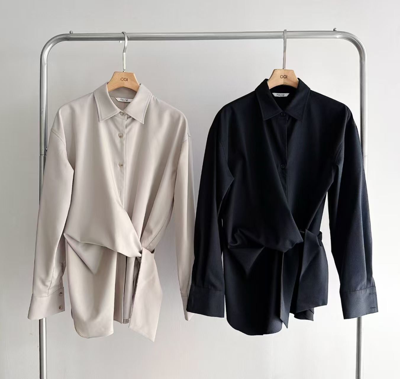 OG5428 綁結長版恤衫