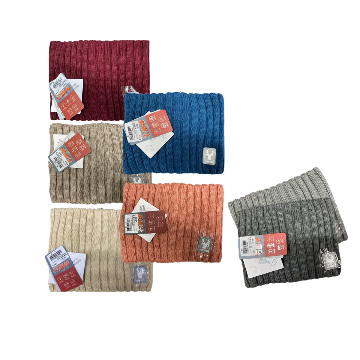 石墨烯瞬熱款 雙層保暖膠標圍脖