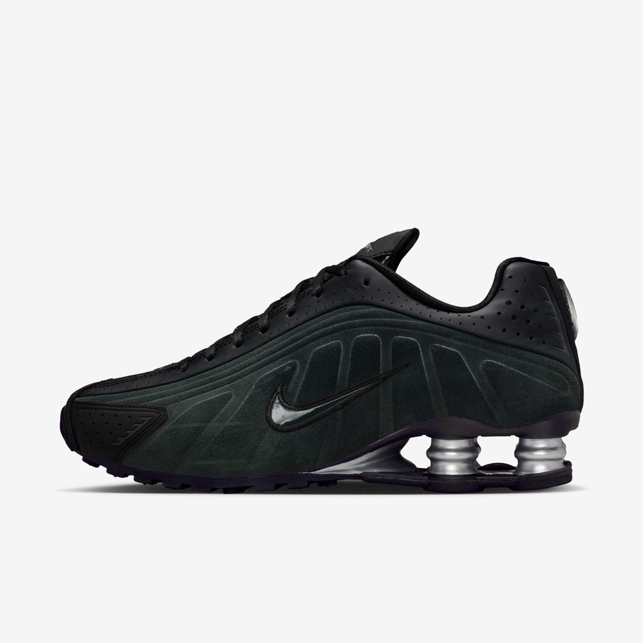 <連線代購商品> NIKE W SHOX R4 店鋪限定 聯名 麂皮綠黑 彈簧鞋 HQ7739-002