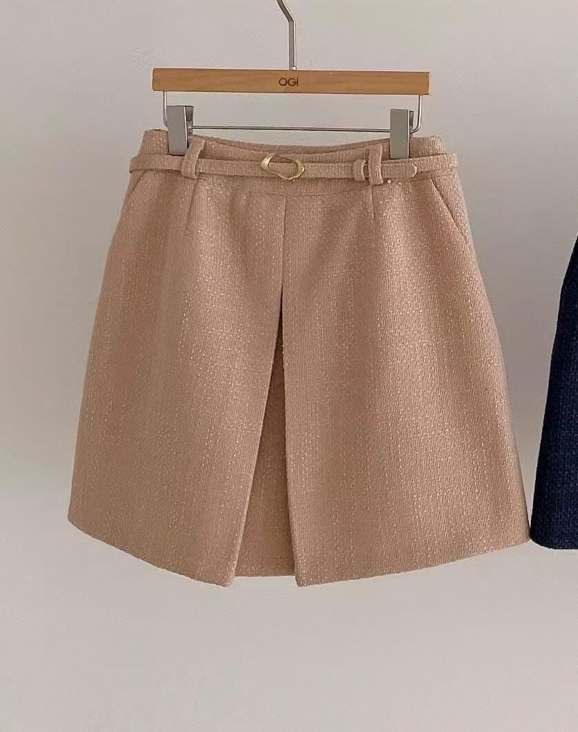OG5447 腰帶織紋短裙褲 - S *特價* (優惠碼同充值購物金不適用)