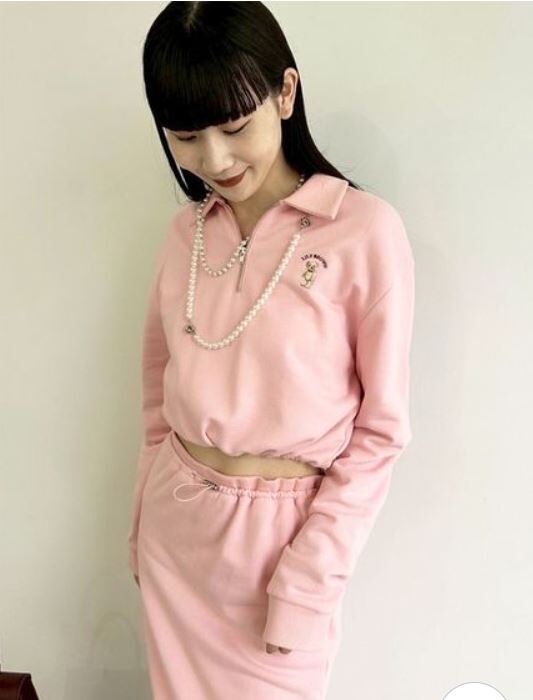 [預購] 折扣LILY BROWN Lily Bear 短版抽繩polo運動衫