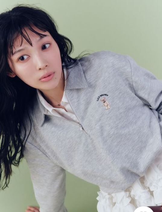 [預購] 折扣LILY BROWN Lily Bear 短版抽繩polo運動衫