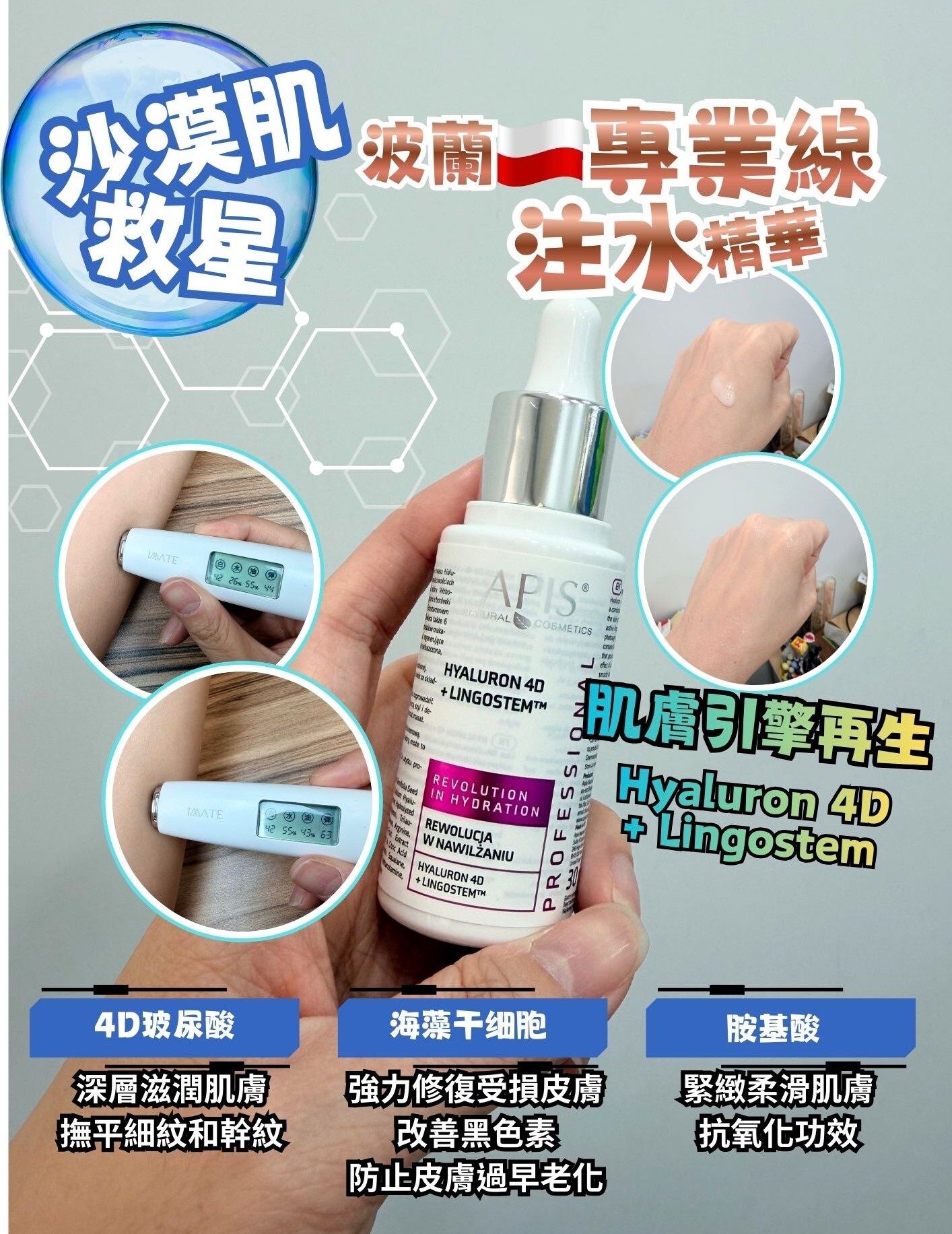 波蘭🇵🇱APIS 4D深層注水精華乳 30ML