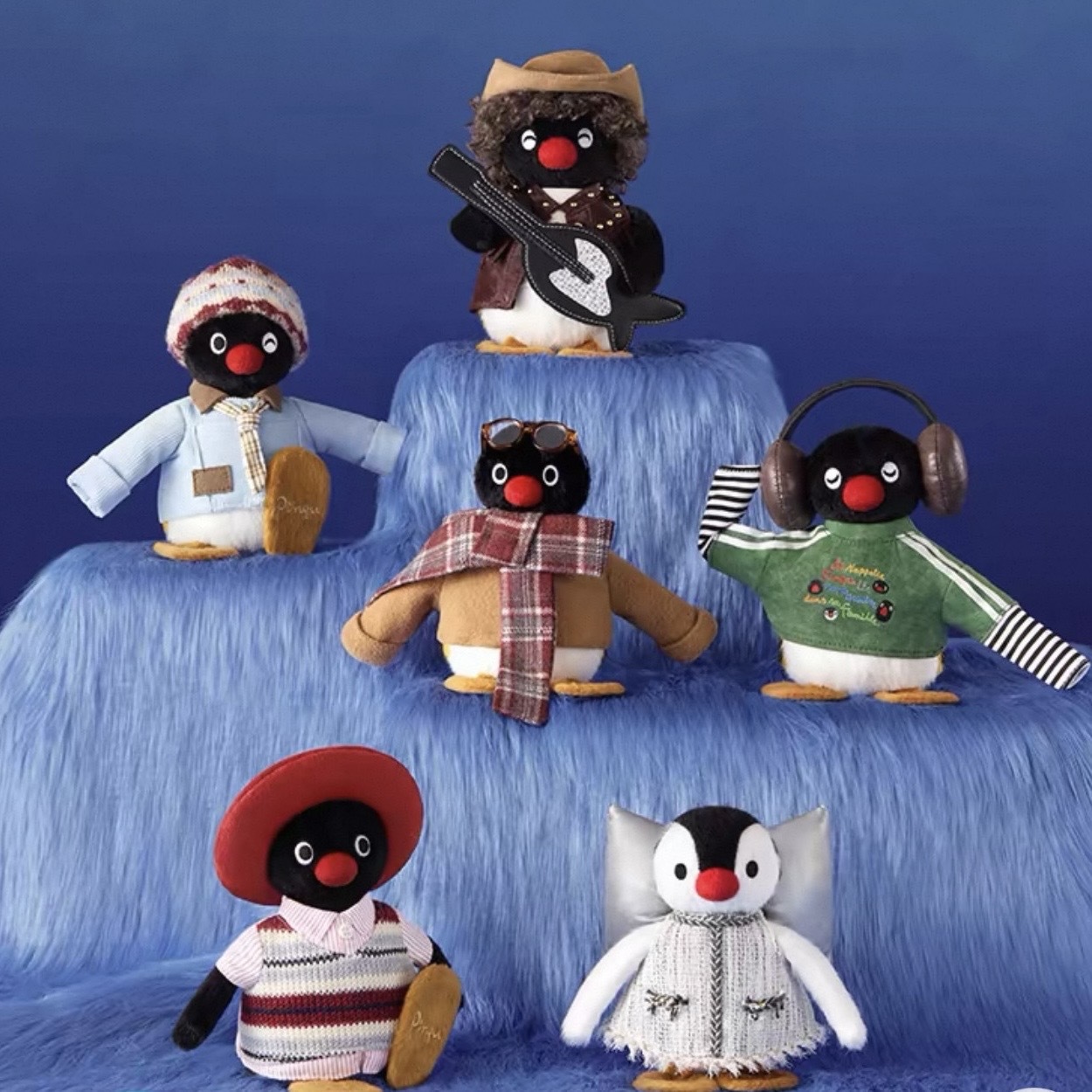 企鵝家族 PINGU 45TH VINTAGE OOTD 毛絨盲盒 復古換裝 週年限定